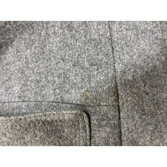 Banana Republic Wool Melange Peacoat Gray Size Large Double Breasted quiet luxe - Picture 8 of 9